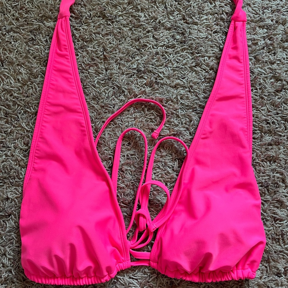 Hot pink swimsuit top